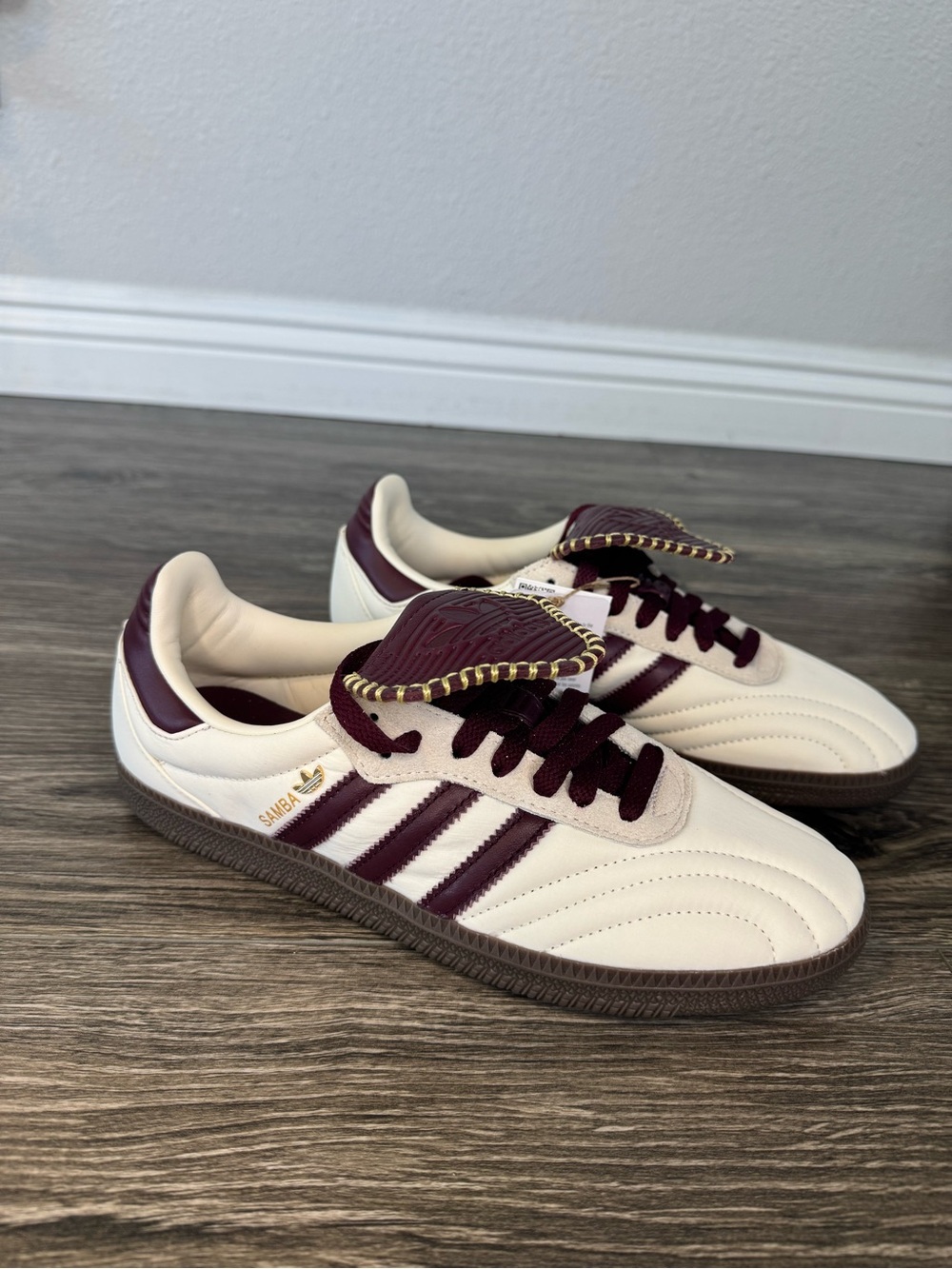 adidas Samba LT W Cream White Maroon Sneakers Women’s 7.5 NWT